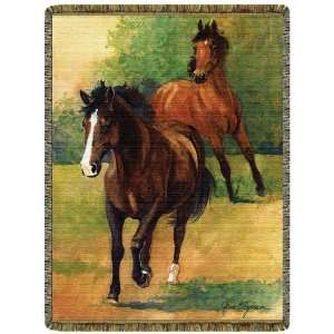  Running Free Horse Tapestry Throw CMIL CM1026