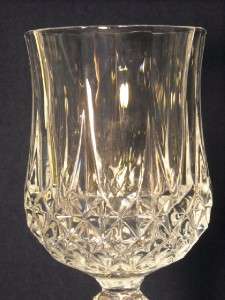 CRISTAL DARQUES FRENCH LONGCHAMP GENUINE 24% LEAD CRYSTAL GOBLETS 