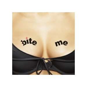    toos Temporary Tattoos For Your Ta Tas, Bite Me / Lucky You Beauty