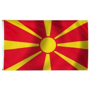  Macedonia Flag 3X5 Foot E Poly Patio, Lawn & Garden
