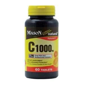 Mason Natural Vitamin C 1000 Mg Plus Rose Hips and Bioflavonoids 