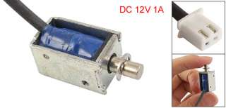 DC 12V 1A Pull Type Linear Solenoid Coil Electromagnet  