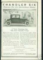 1919 Chandler Six Coupe Automobile Ad  