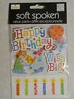 Party128 SOFT SPOKEN 3D Stickers   HAPPY BIRTHDAY, BIG WISH, PARTY   3 