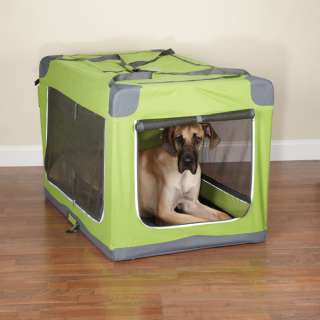 GUARDIAN GEAR COLLAPSIBLE SOFT DOG CRATE GREEN XL NEW  