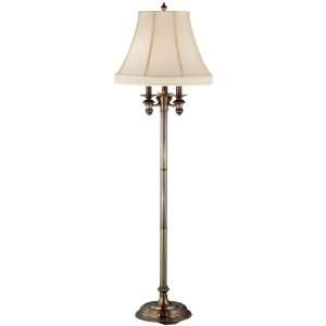  Greenwich Club Floor Lamp 59h Antique Brass