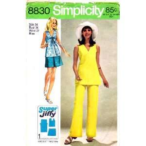  Simplicity 8830 Vintage Sewing Pattern Mini Skirt 
