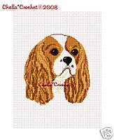 Cavalier King Charles Spaniel Afghan Crochet Pattern  