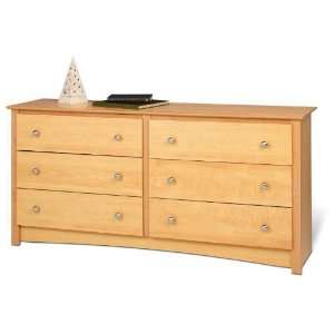  Sonoma Maple 6 Drawer Dresser