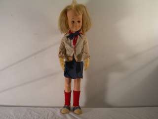 Vtg 1961 Mattel Talking Disc Charmin Chatty Girl Toy Doll Sleep Eyes 