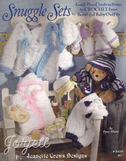 Snuggle Sets goof proof easy baby crochet patterns  
