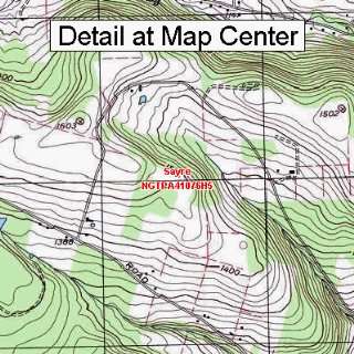  USGS Topographic Quadrangle Map   Sayre, Pennsylvania 