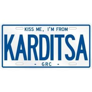  NEW  KISS ME , I AM FROM KARDITSA  GREECE LICENSE PLATE 