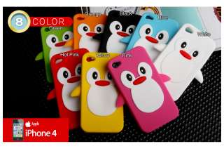 New iphone 4 case penguin case animal case bird case iphone 4 skin 8 