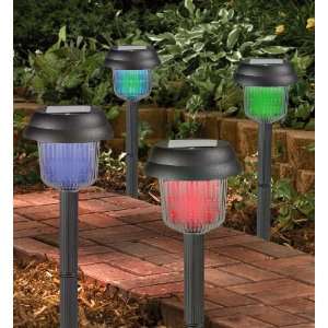  4 Color   changing Solar Lights Patio, Lawn & Garden
