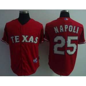  2012 Texas Rangers #25 Mike Napoli MLB Authentic Red 
