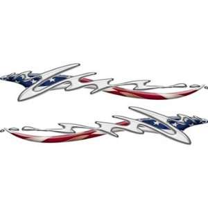  Liquid Metal Graphic Kit with American Flag   4.5 h x 24 