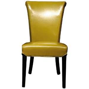  Sofie Wasabi Bicast Leather Sidechair