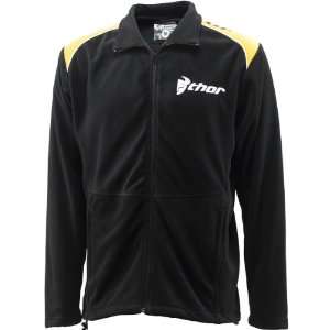  THOR SEMI ZIP UP MICRO FLEECE LONG SLEEVE BLK/YELLOW MD 