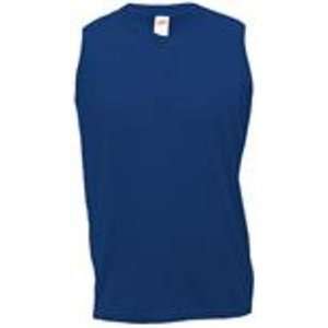  Soffe Ladies Sleeveless Navy Two Button Henley XLARGE 
