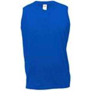  Soffe Ladies Sleeveless Royal Two button Henley xlarge 