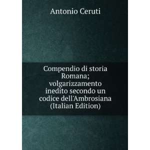   dellAmbrosiana (Italian Edition) Antonio Ceruti  Books