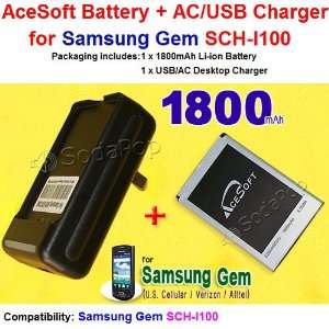  New 1800mAh High Quality Replacement Samsung Gem Battery 