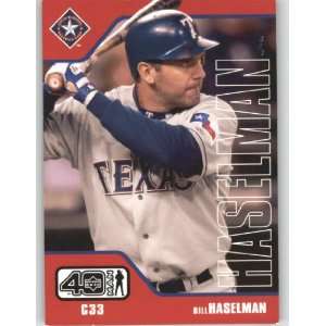  2002 Upper Deck 40 Man #259 Bill Haselman   Texas Rangers 