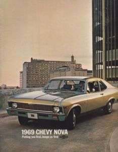 1969 Chevrolet Chevy Nova SS Sales Brochure Book  