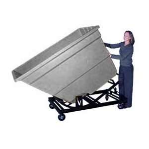  Gray Plastic Self Dumping Forklift Hopper 1.1 Cu Yd With 