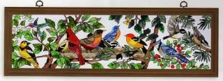 Gorgeous variety of colorful birds, including Cardinal, Blue Jay 