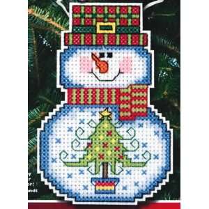   Snowman with Tree Ornament kit (cross stitch) Arts, Crafts & Sewing