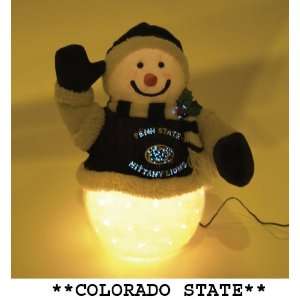   Colorado St. Fiber Optic Snowman Christmas Decorations