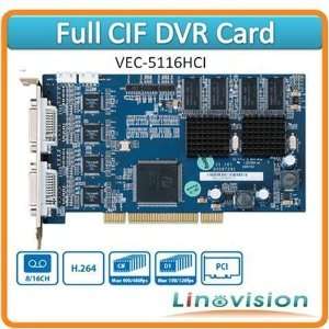  promotion most cost effective full cif 16ch dvr card vec 