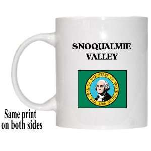  US State Flag   SNOQUALMIE VALLEY, Washington (WA) Mug 