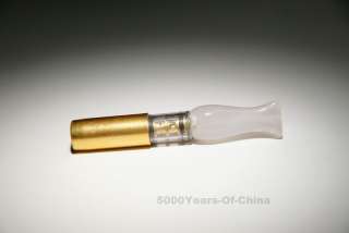 Exquisite Chinese Agate Cigarette Holder White  