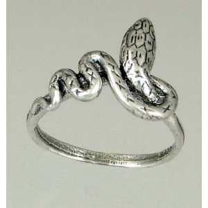    Beautiful Sterling Silver Snake Ring Made in America Jewelry