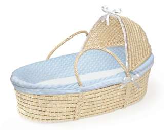 NEW Baby Moses Basket Bassinet Cradle Bed Crib Blue  