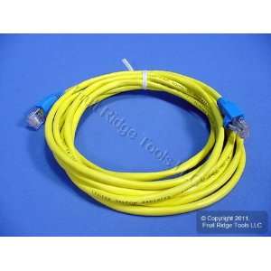   Yellow Cat 5e 10 Ft Patch Cord Network Cable Cat5e Blue Boot 5G454 10L