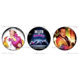  Set of 3 DEATH TO SMOOCHY Pinback Buttons 1.25 Pins 
