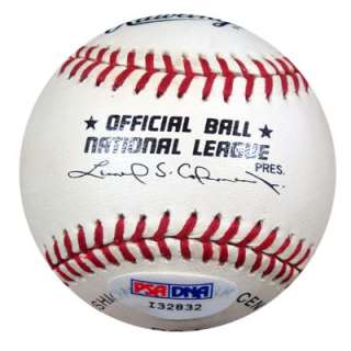 Enos Slaughter Autographed Signed NL Baseball PSA/DNA #I32832  