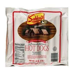 Pounds of Buffalos Own Sahlens Old Fashioned Smokehouse Hot Dogs