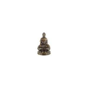  Buddha Statue, Earth Witness Mudra; 4 Bronze