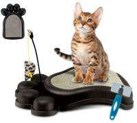 FinePet Kitty Scratcher w/ Bonus De Shedder & Play Toy  