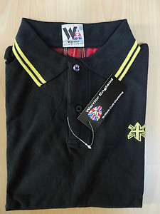 Warrior Polo Shirt Hemd Bl/Yellow Skinhead Oi Punk Ska  