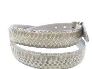 BLOOMINGDALES Olive Python Skin Belt Size 36  