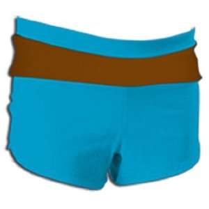   Color Block Shorts TURQUOISE W/ BROWN YL
