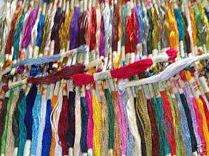 150 Art Silk/Rayon Skeins Embroidery Thread, 150 colrs  