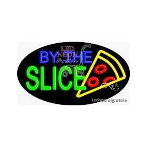  Pizza by the Slice Neon Sign 17 Tall x 30 Wide x 3 Deep 