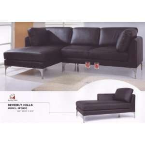  Spence Leather Sectional Chaise Spence Leather Collection 
